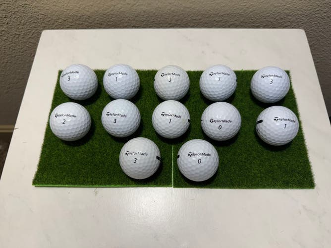 TaylorMade Distance + Balls 12 Pack (1 Dozen) (Used)