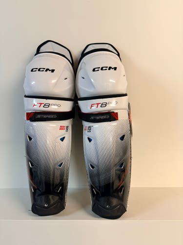 Senior CCM Jetspeed FT8 Pro 15" Shin Pads (New)
