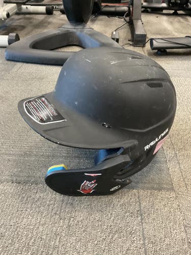 Used Rawlings MACH-SR-REVA Batting Helmet No Mask Black M/L 11614-S000245220