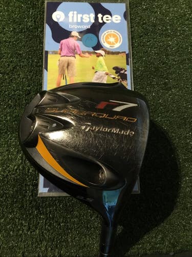 Taylormade R7 Superquad 460 MWT 9.5* Driver Stiff Fujikura REAX65 Graphite 44.5
