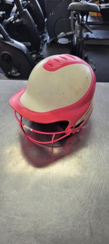 Used RIP-IT HELMET W MASK 6 - 6 7/8 Batting Helmet w/Mask Pink SM 11497-S000162119