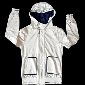BMW Sauber F1 zip up hooded jacket white quilted vintage 2000s size S