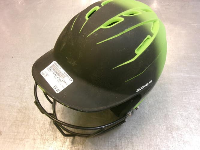 Used BoomBah HELMET W MASK Batting Helmet w/Mask Black One Size 11339-S000207521