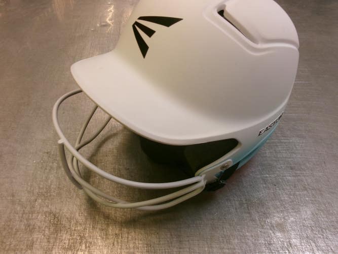 Used Easton ALPHA Batting Helmet w/Mask White SM 11339-S000207465