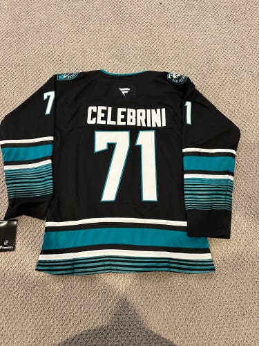 Macklin Celebrini San Jose Sharks alternate Jersey size 50/medium (New)