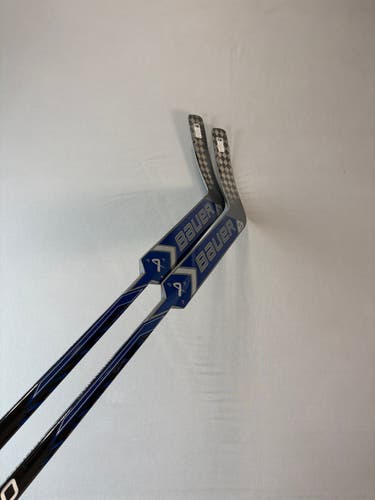 *2 Pack* of New 23" Regular Paddle P31 Intermediate Bauer Supreme M50 Pro Goalie Sticks - Blue