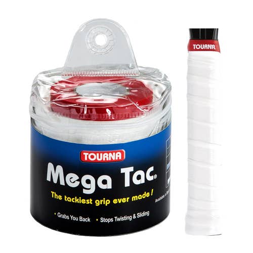Tourna Mega Tac Extra Tacky Overgrip, 30-Pack