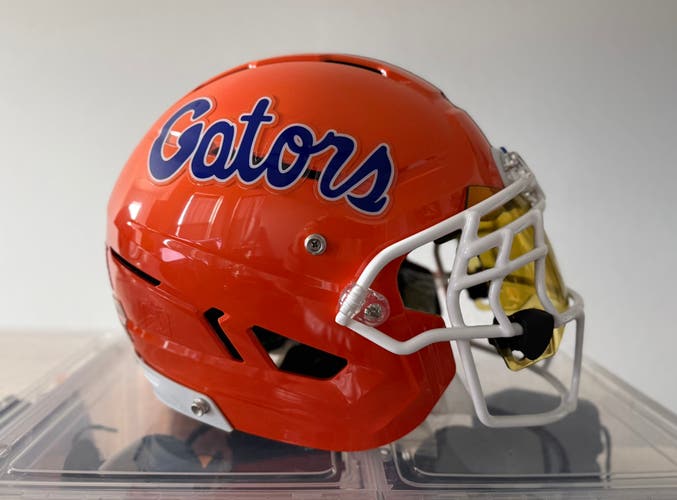Florida Gators Schutt F7 Air w EGOP-V-NB-VC facemask and SHOC 24k Gold Visor