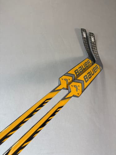*2 Pack* of New 23" Regular Paddle P31 Intermediate Bauer Supreme M50 Pro Goalie Sticks - Yellow