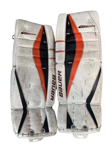 Used Bauer REACTOR Goalie Leg Pads Inter White 28" 11835-S000213001