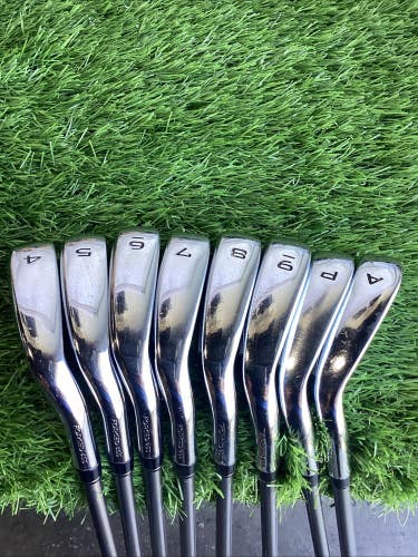 Callaway Paradym X Forged 455 Iron Set 4-PW, AW HZRDUS 5.5 Regular Graphite Shaf