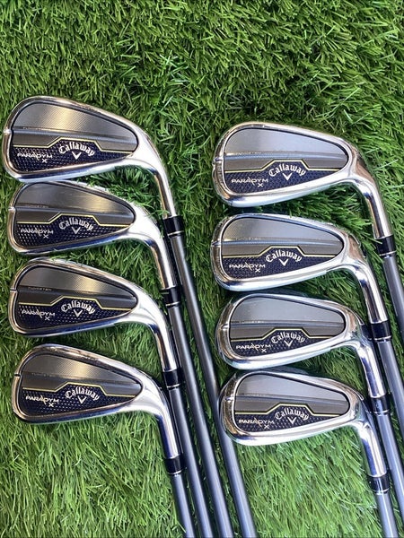 Callaway Paradym X Forged 455 Iron Set 4-PW, AW HZRDUS 5.5 Regular