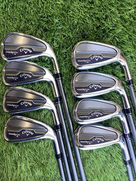 Callaway Paradym X Forged 455 Iron Set 4-PW, AW HZRDUS 5.5 Regular