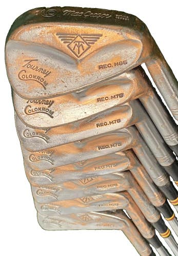 MacGregor Tourney Colokrom M75 Iron Set 2-9 RH V Firm Steel 5i 37" Leather Grips