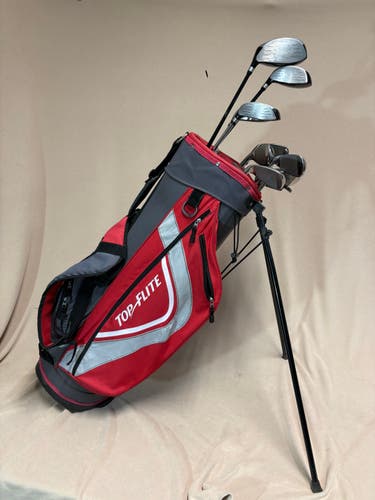 Men's Top Flite XL Varsity Right Handed Clubs (Full Set) Regular Flex 10 Pieces (Used)