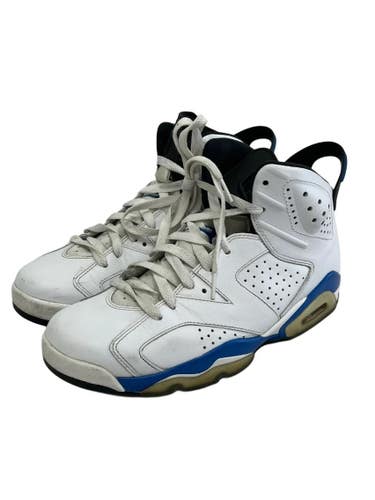 Used Jordan Retro 6 Sport Blue Mens 8 Basketball Shoes M White/Blue 11692-S000158234