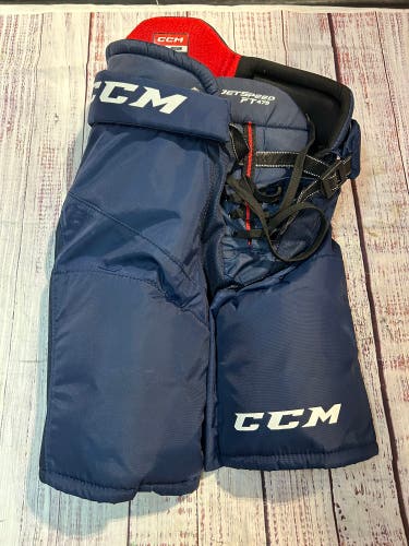Blue Junior Medium CCM JetSpeed 475 Hockey Pants (Used)