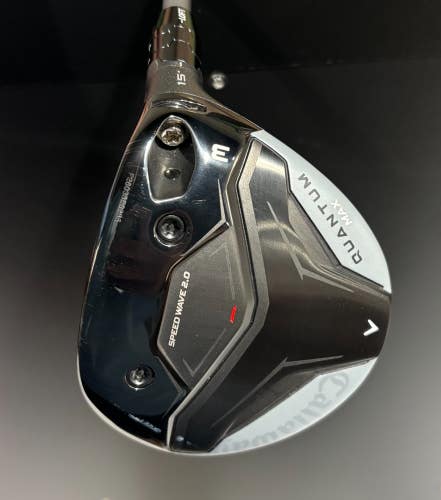 Callaway Quantum Max 15* 3 Wood Stiff Denali Frost 60g RH Used
