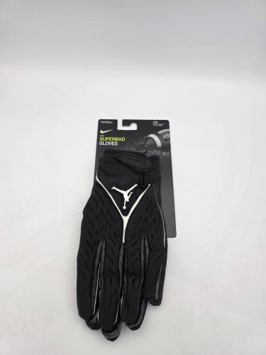 Nike Jordan Superbad Football Gloves Black White DX4476-091 Size XXL