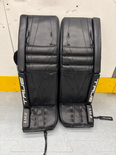Black 35" + 2" Senior True L12.2 Goalie Leg Pads
