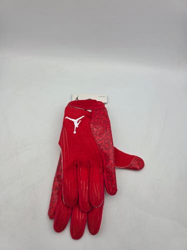 Nike Jordan Fly Lock Football Gloves Red White Men XXXL 3XL FJ8558-623 New