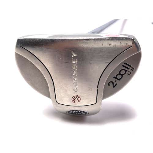 Odyssey White Steel 2-Ball Center Shaft Putter 35.5" SuperStroke Pistol GT RH