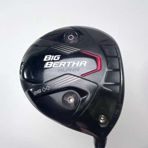 Callaway Big Bertha Alpha 816 DBD Driver 10.5* D73x5ct 73g Stiff  RH