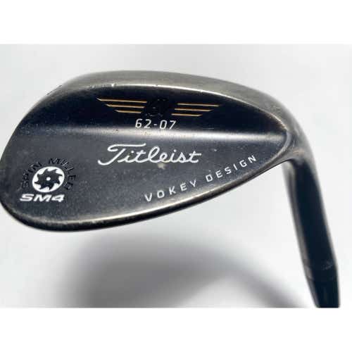 Titleist Vokey Spin Milled SM4 Black Lob Wedge LW 62* 7 Bounce Wedge RH
