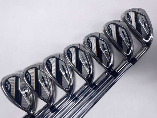 Callaway Mavrik Iron Set 5-PW+AW True Temper Elevate VSS 95g Stiff Steel Mens RH