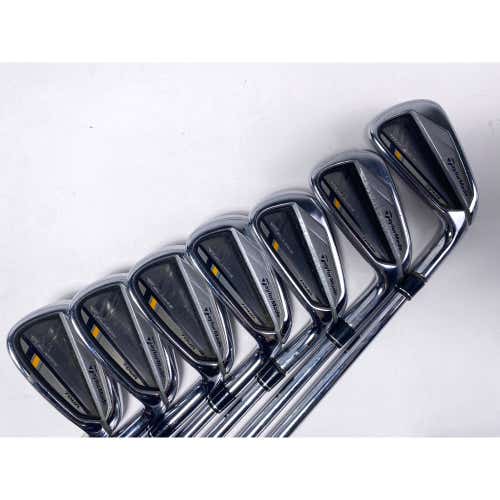 TaylorMade RocketBladez Iron Set 4-PW KBS Tour Stiff Steel Mens RH
