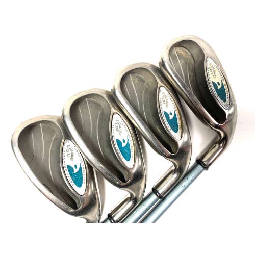 Callaway Hawkeye Iron Set 6-9 Hawk Eye Gems Ladies RH Undersize Grips