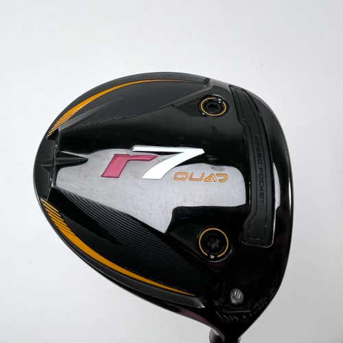 TaylorMade R7 Quad Mini Driver 13.5* Fujikura Speeder MD Stiff Graphite Mens RH