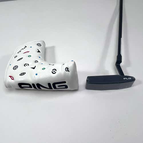 Ping PLD Milled Anser 2 Matte Black Putter 35" Black Dot Mens RH HC NEW