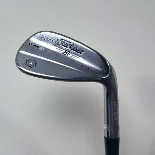 Titleist Vokey SM6 Tour Chrome Gap Wedge GW 46* 8 F SM6 Wedge Steel Mens RH