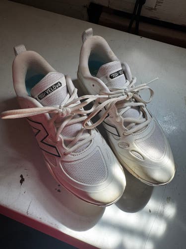 White Women's Size M 8.5 (W 9.5) New Balance Metal (Used)