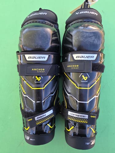 Youth Bauer Supreme Mach Shin Pads 10"