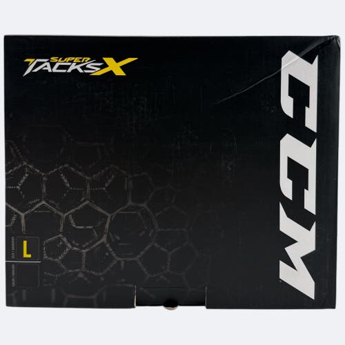 Pro Stock New Large Black CCM Super Tacks X Hockey Helmet