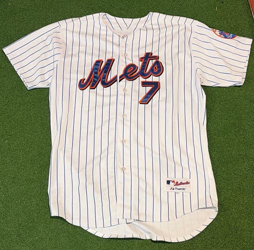 Majestic Authentic Collection Jose Reyes Mets Jersey Size 52