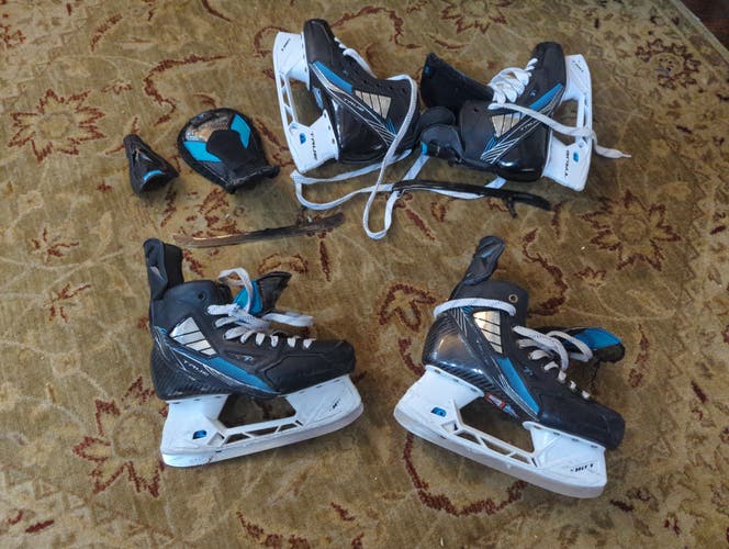 Black/Navy True TF7 Hockey Skates Regular Width Size 5.5 (New)