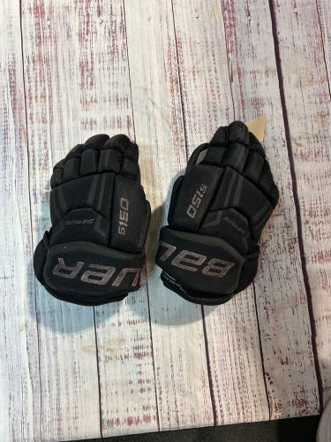 Black Junior Bauer Supreme S150 Gloves 10" (Used)