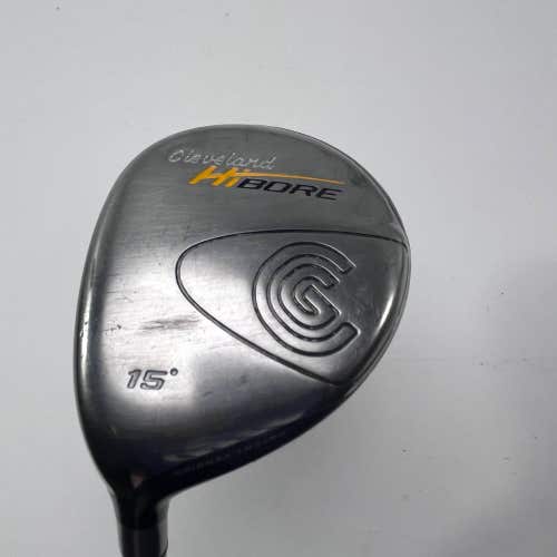 LEFTY Cleveland Hibore 3 Fairway Wood 15* Gold 55g Regular Graphite Junior LH