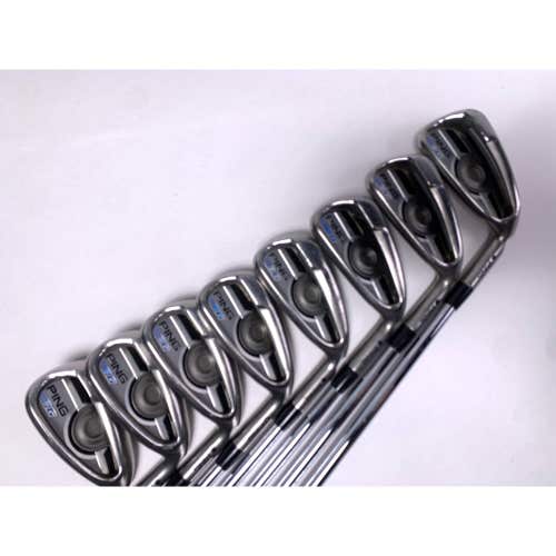Ping G 2016 Iron Set 4-PW+GW Black Dot AWT 2.0 Stiff Steel Mens RH Midsize Grips