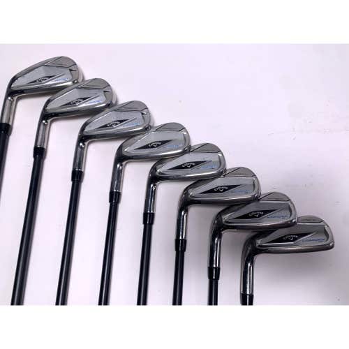 LEFTY Callaway Paradym Ai Smoke HL Iron Set 5-PW+AW+SW Cypher Sixty 5.5 Reg LH
