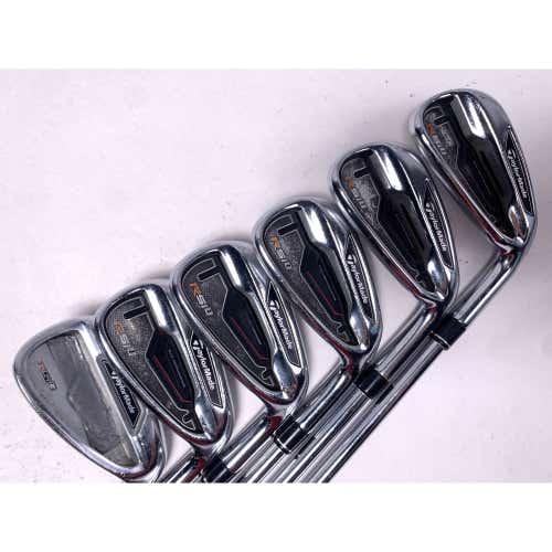 TaylorMade RSi 1 Iron Set 6-PW+AW REAX 90g Stiff Steel Mens RH