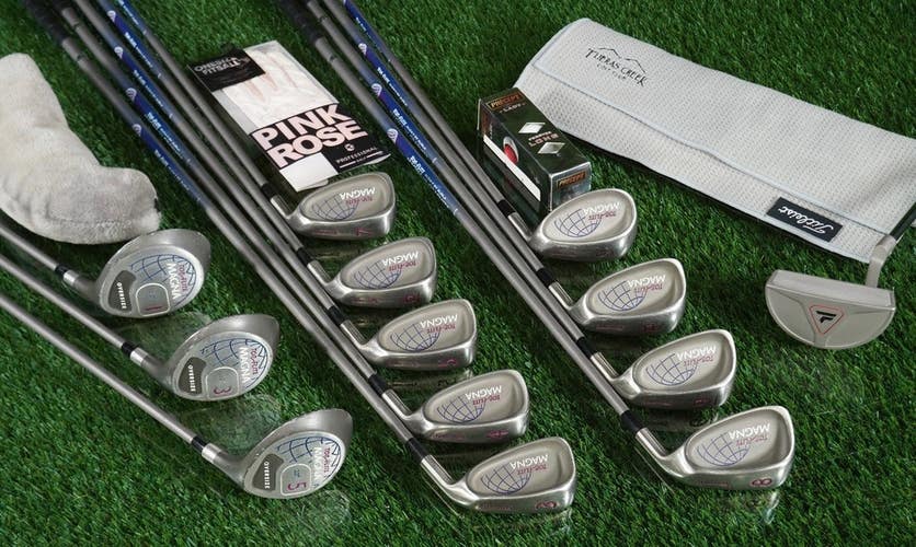 Women's 18pc. Top Flite Magna Golf Set, Tour Edge Moda Cart Bag & Accessories!