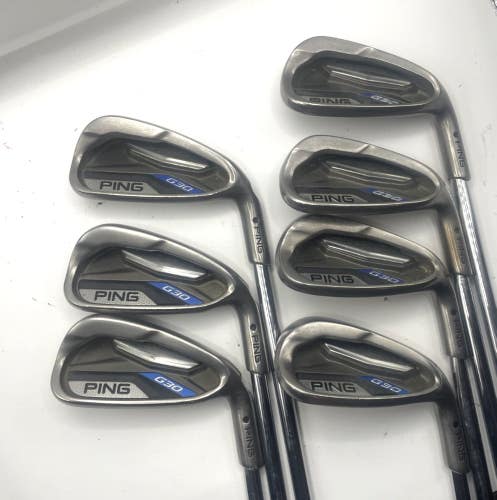 Ping G15 Iron Set 5-PW, UW Black Dot CFS Regular Steel Shafts *Good*