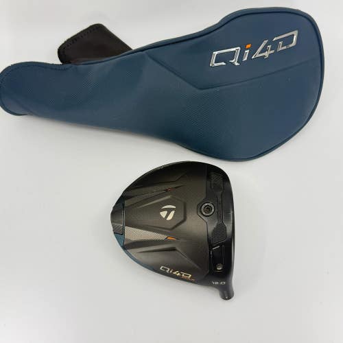 Taylormade Qi4D Max 12* Driver Head RH Headcover Used Golf Club