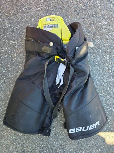 Black Junior Large Bauer Supreme 3S Pro Hockey Pants