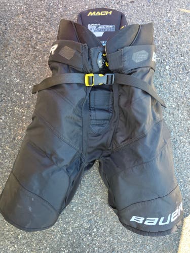 Black Intermediate Large Bauer Supreme Mach Hockey Pants (Used)