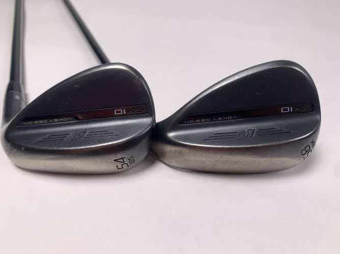Titleist Vokey SM10 Jet Black Wedge Set 54* 10 58* 8 ACCRA iS8 Graphite Mens RH